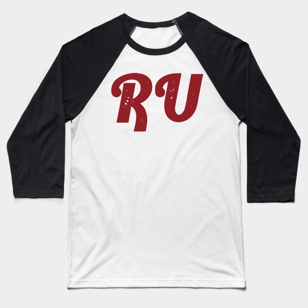 RU Retro Baseball T-Shirt by Rosemogo